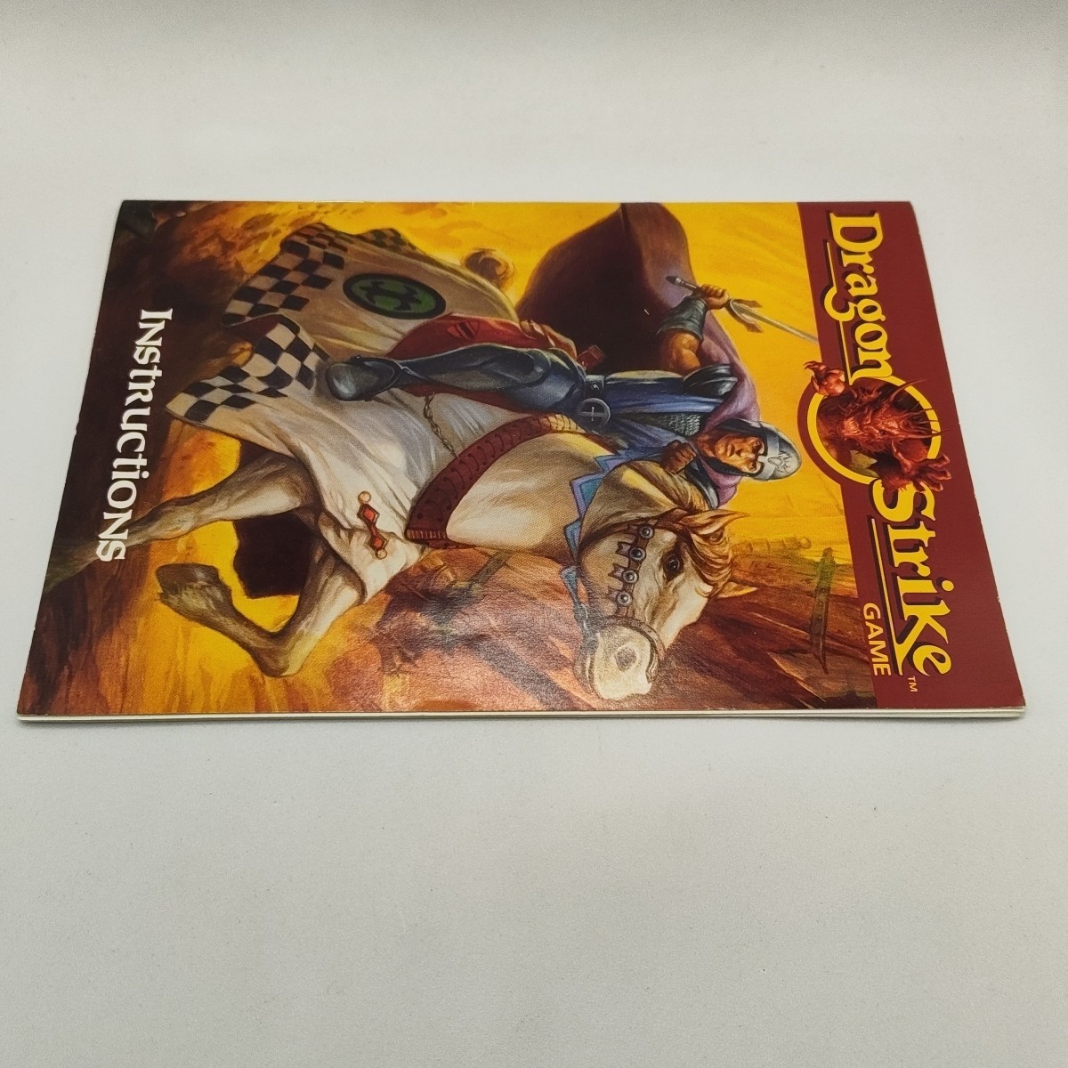 1993 Dragon Strike Board Game Replacement Instruction Manual Booklet Part Only