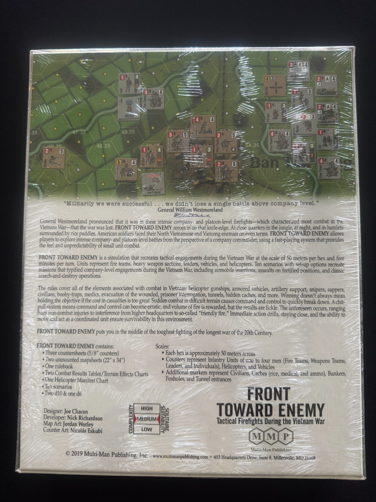 Front Toward Enemy Board Game by MMP (NEW, Sealed)