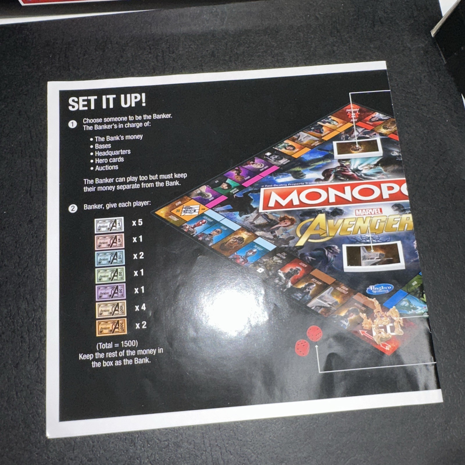 Monopoly Marvel Avengers Edition-Hasbro Gaming-New Open Box with Sealed contents