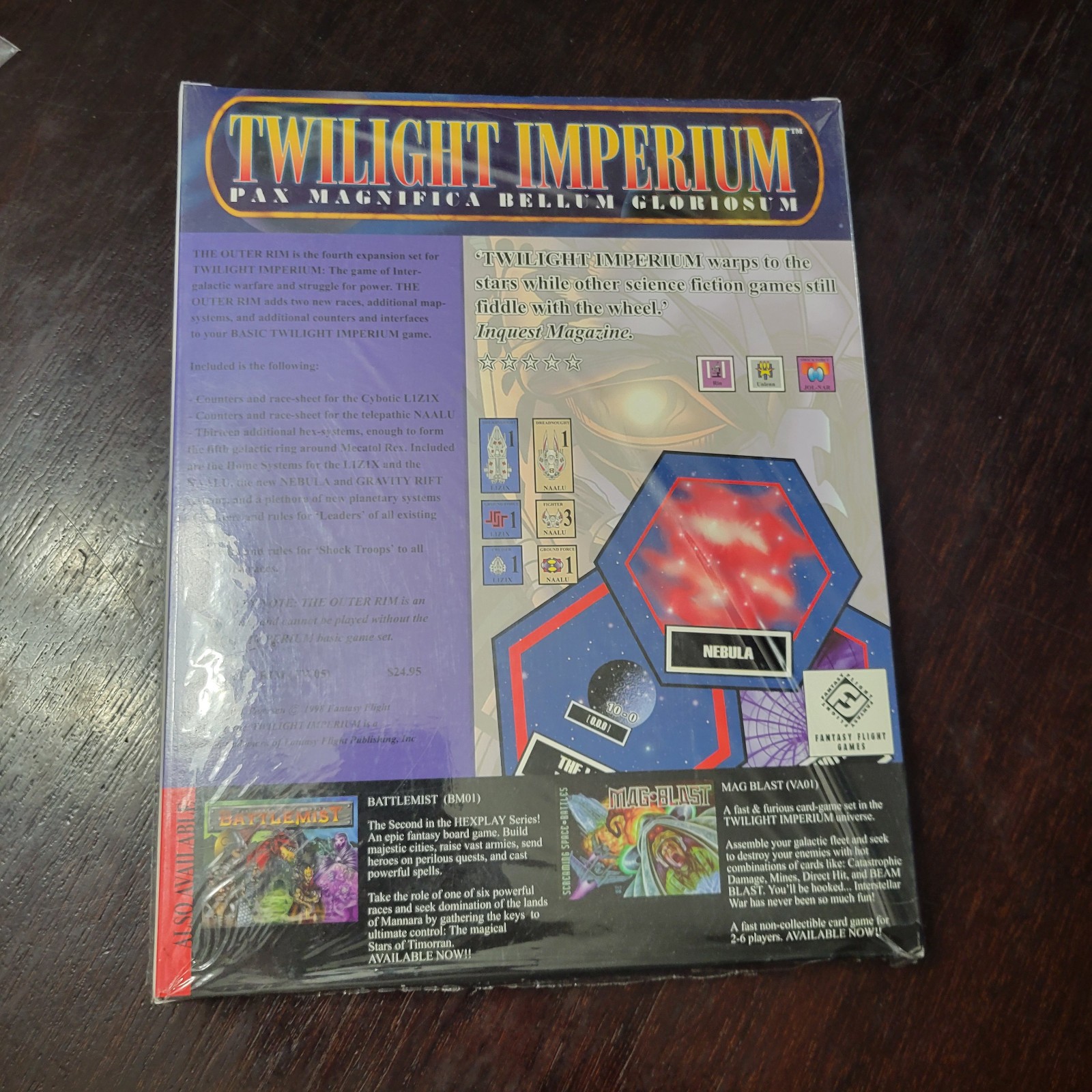 FFG Twilight Imperium 1st Edition: The Outer Rim Expansion – NIB New-Old-Stock