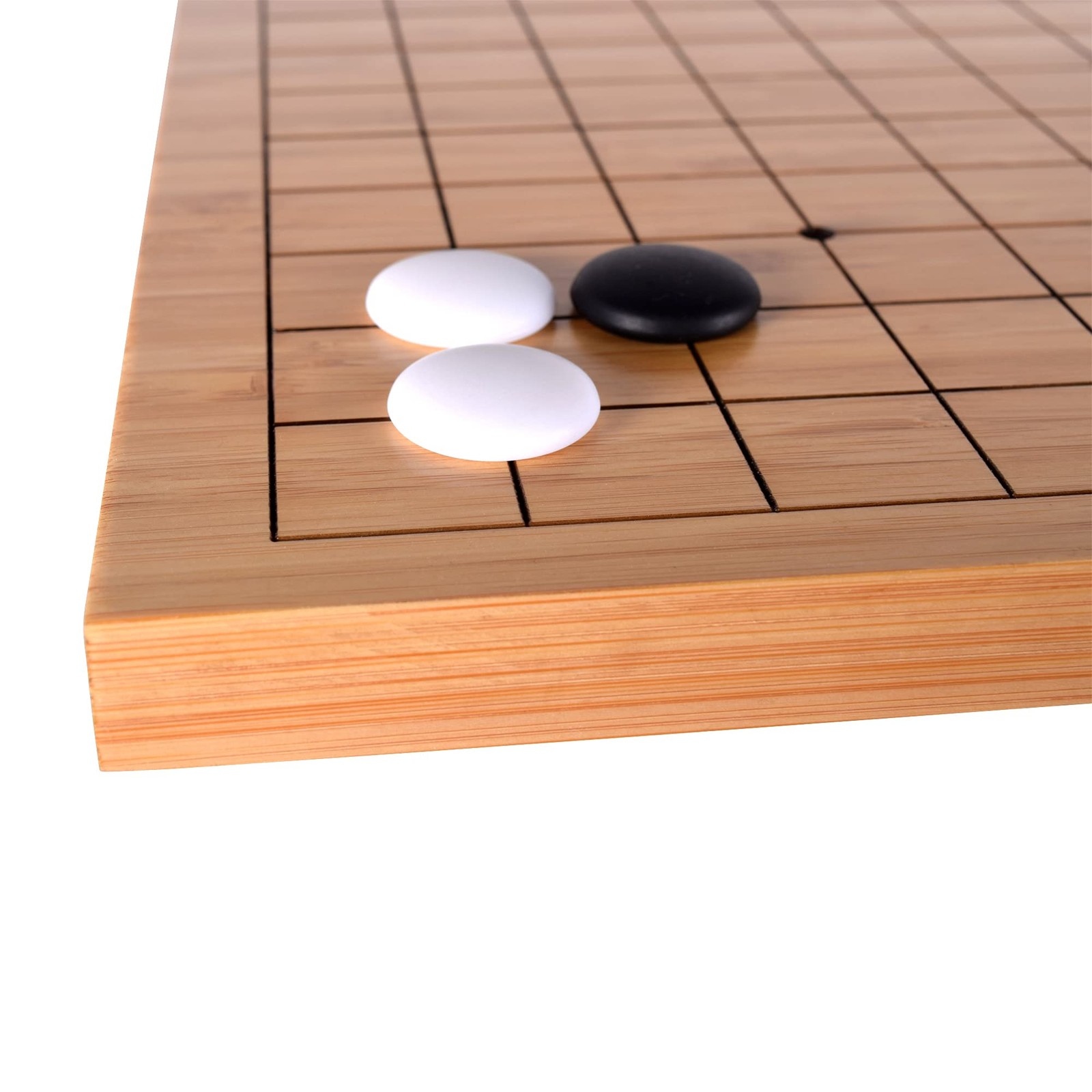 Rnk Gaming Beginners Go Game Set Reversible Bamboo 13 X 13/9 X 9 Grid Go Board