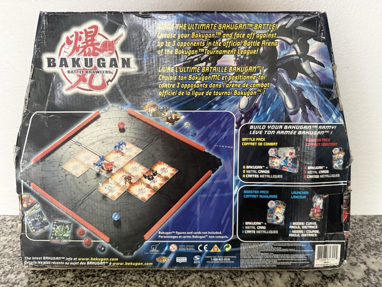 NEW Bakugan Battle Arena Collapsible Red/Black Box 2007 NEW In BOX