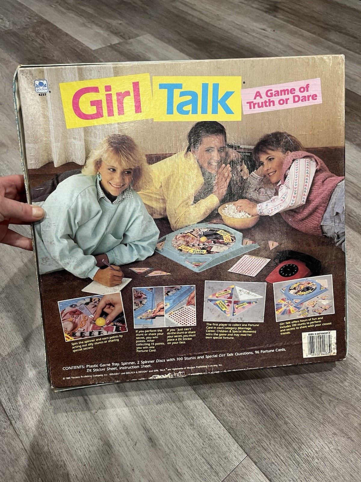 Vintage 1988 Girl Talk Board Game Golden
