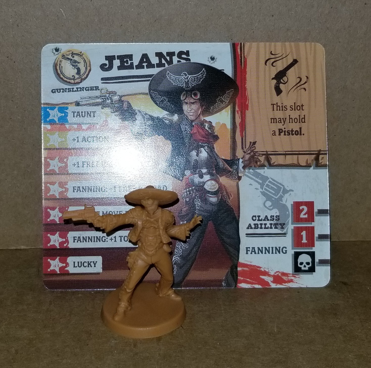 Zombicide Undead Or Alive JEANS Mini & Card Steampunk Extras Exclusive