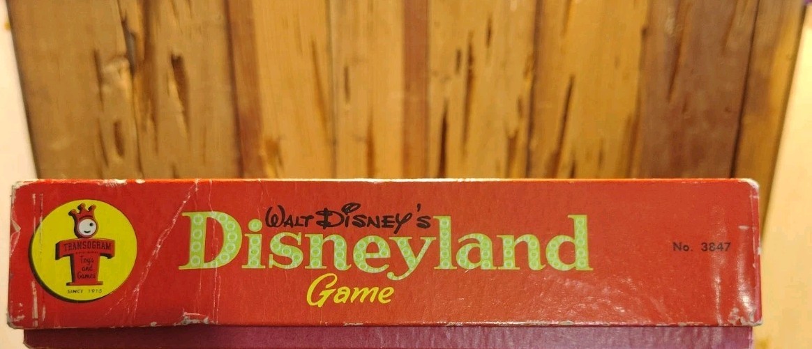 Vintage Walt Disney’s Disneyland Board Game 1954 Transogram Made In USA