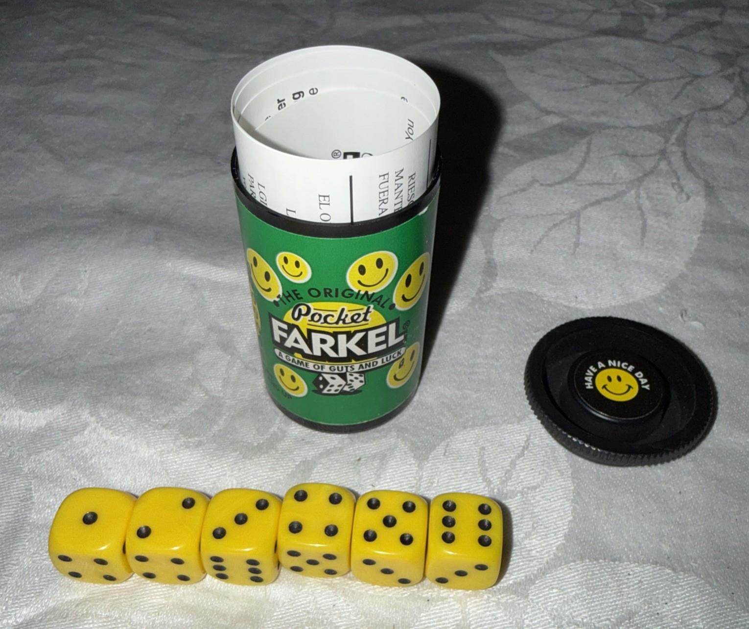 Vintage 2001 Original Pocket Farkel Dice Game W/Instructions Free Shipping