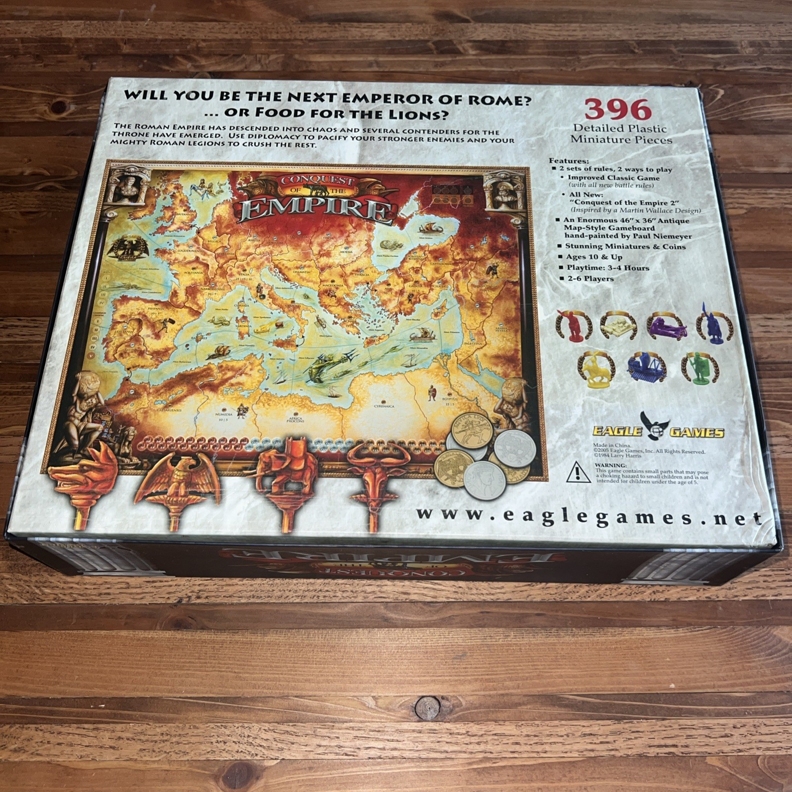 Conquest of the Empire, Eagle Games 2005, VGC+, Almost 400 Minis!