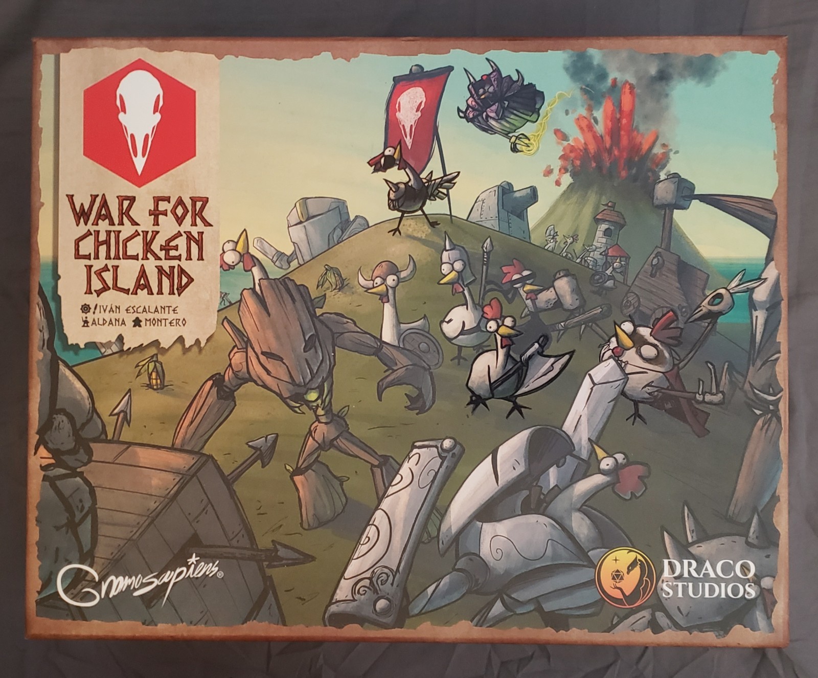 War For Chicken Island 1st Edition Kickstarter – Draco Studios – Used Complete