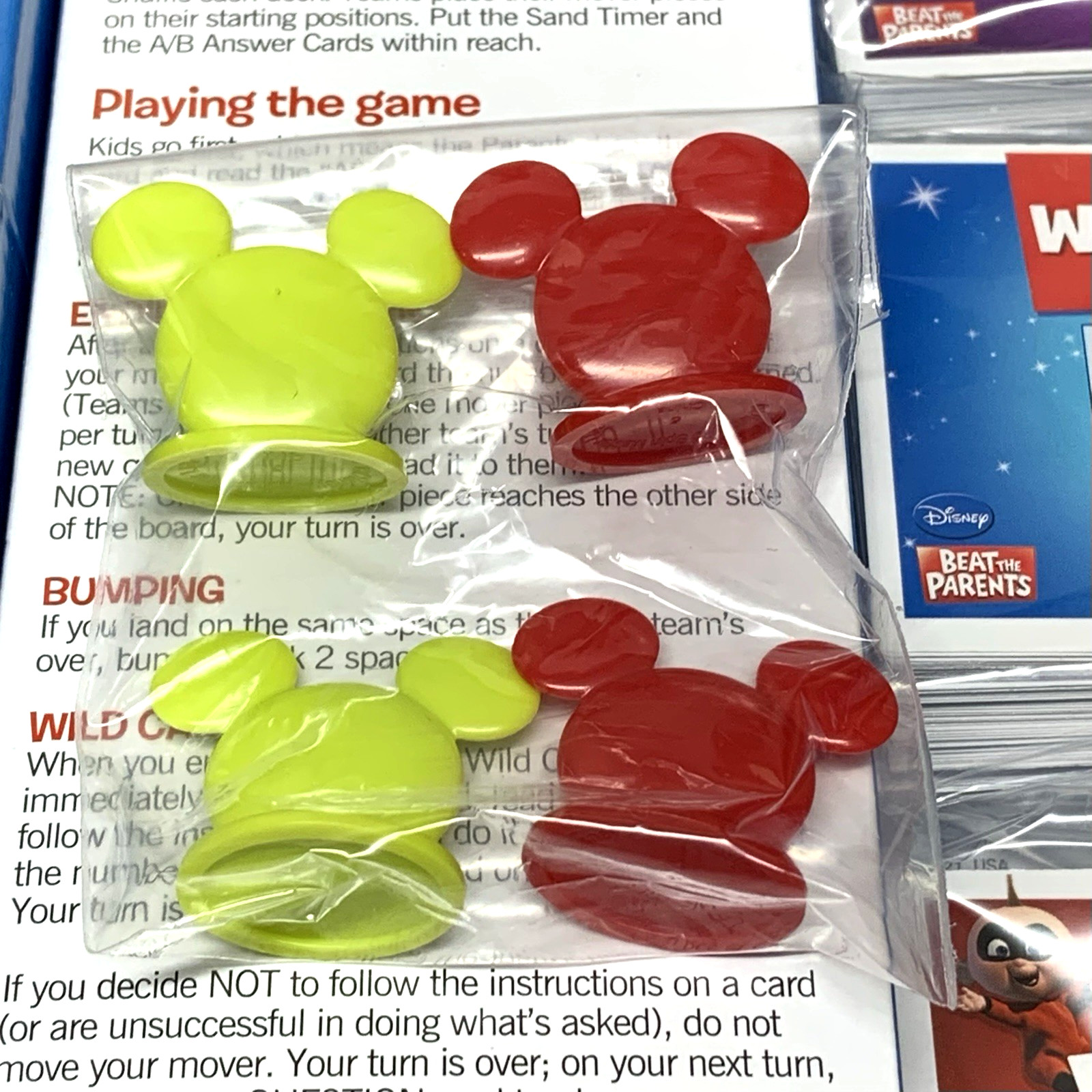 Disney Beat the Parents Board Game – Family Trivia – Kids vs Adults – Complete