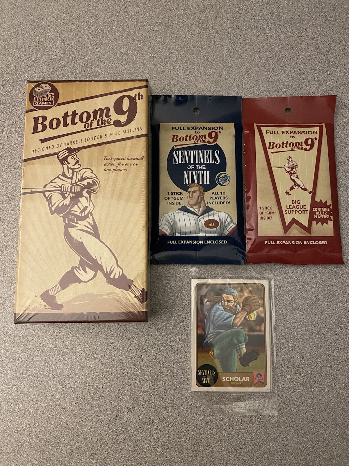 Bottom Of The 9th Dice Hate Me Games W/ Expansion Packs And Pitchers Pack New