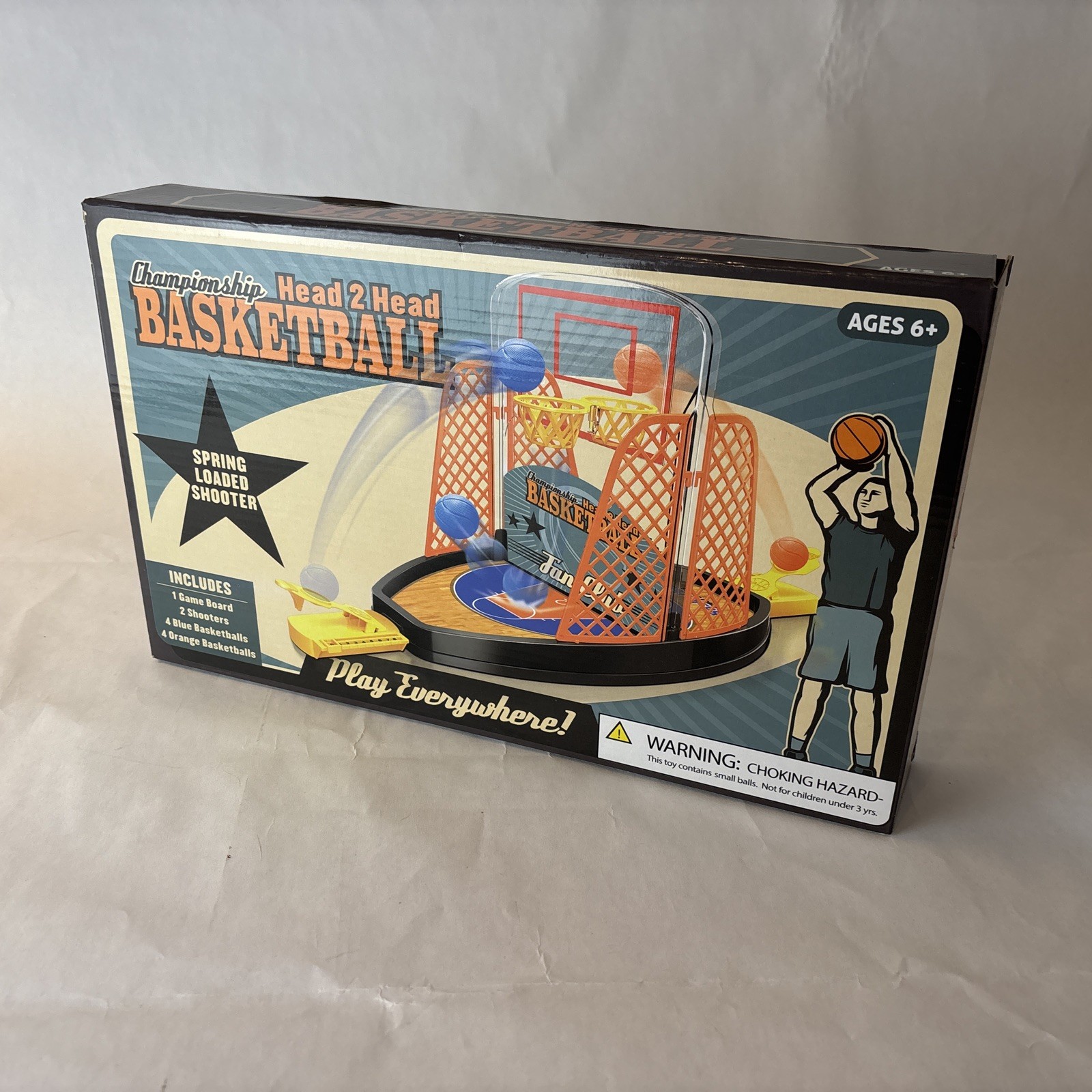 Championship Head 2 Head Basketball Tabletop Game Play Everywhere 2 Player NEW