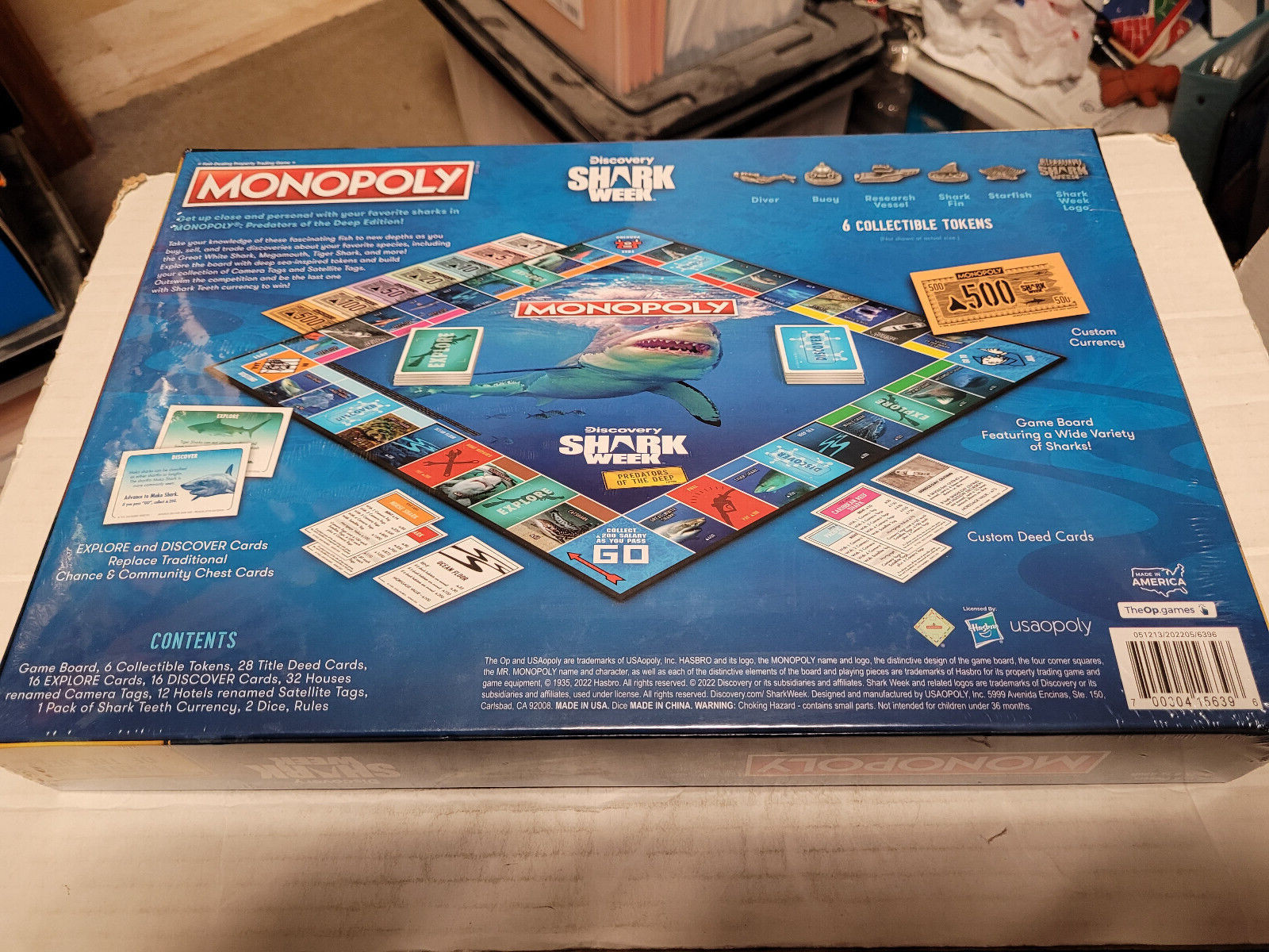 Discovery Shark Week Monopoly Board Game NEW FREE SHIPPING
