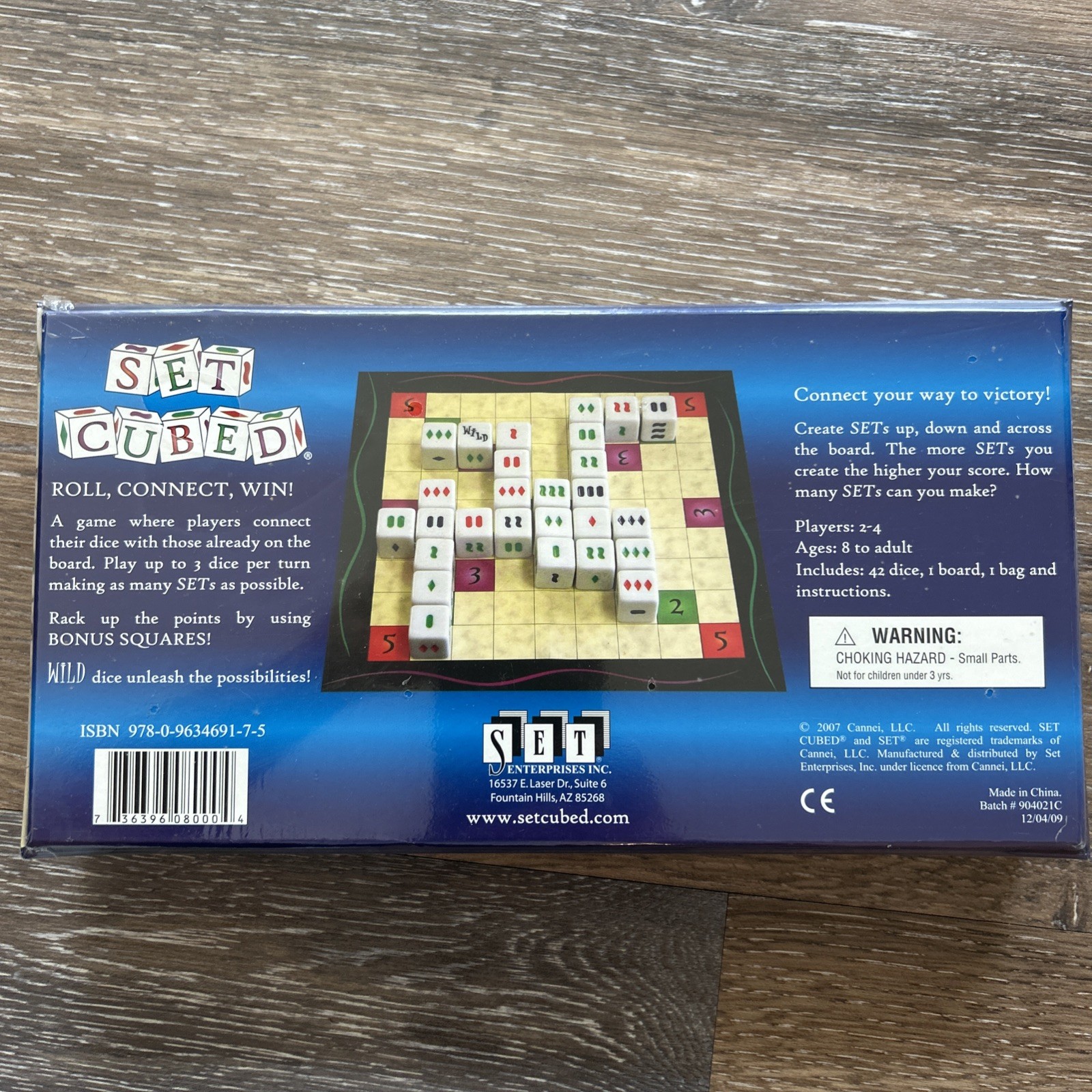 NEW Set Cubed Board Game by Set Enterprises – 2007 Complete Family Game Night