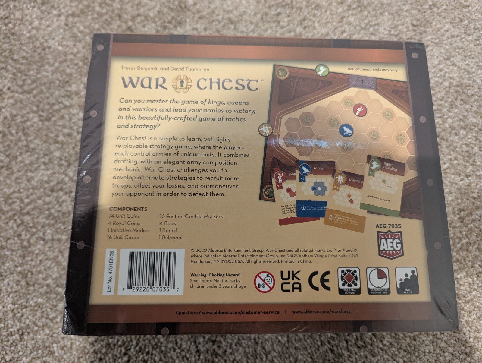War Chest Base Game NEW SEALED Made by AEG Board Game