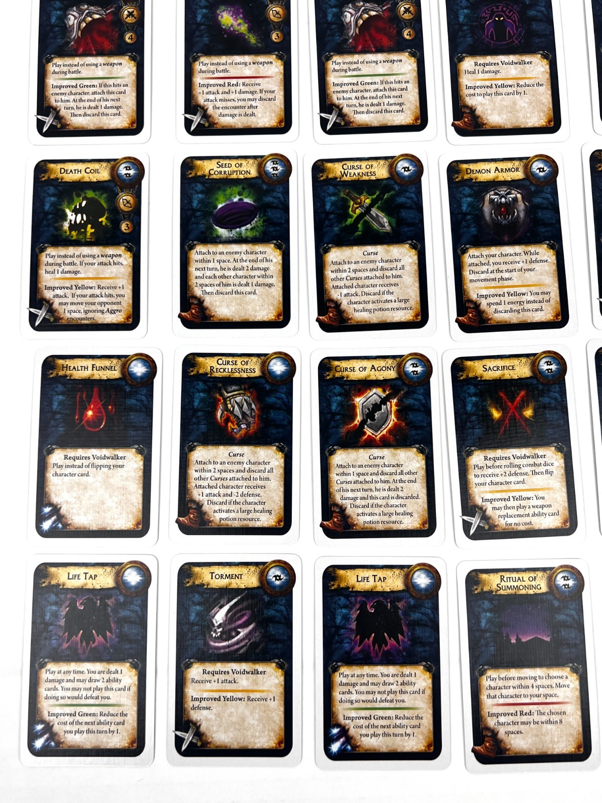 2008 World of Warcraft The Adventure Board Game Character Card Lot of 27