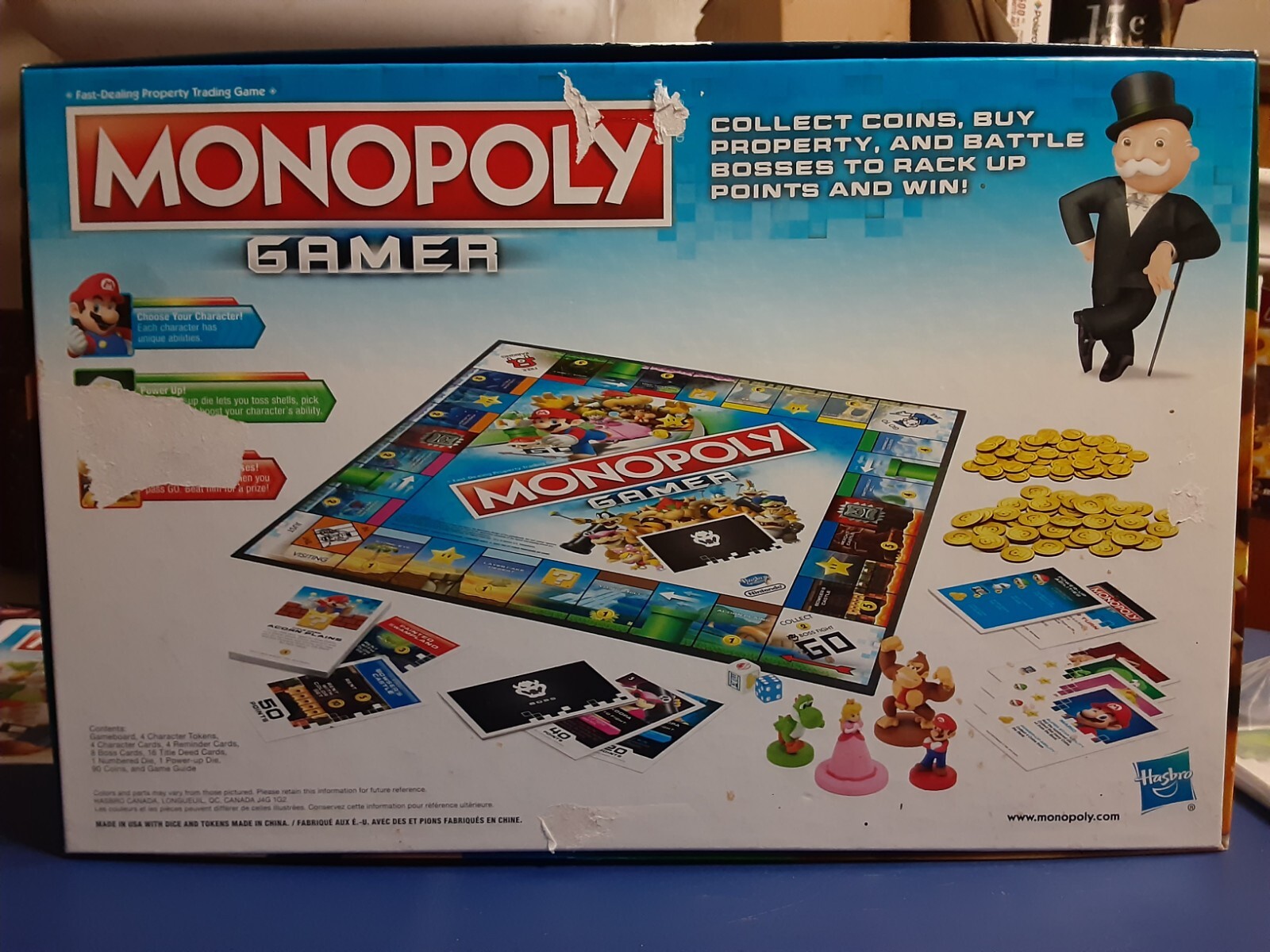 Hasbro Monopoly Gamer – Nintendo Super Mario Bros Edition! (COMPLETE)