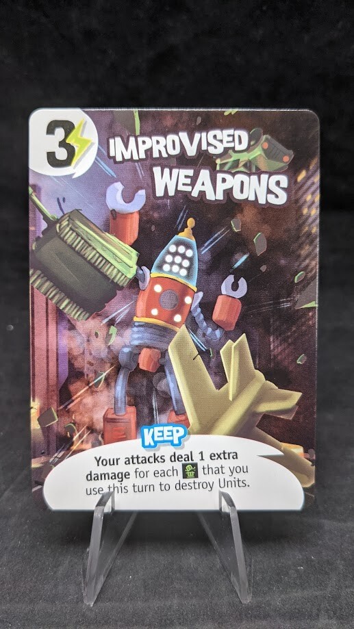 Improvised Weapons – King of New York Board Game – OP Exclusive Promo Card