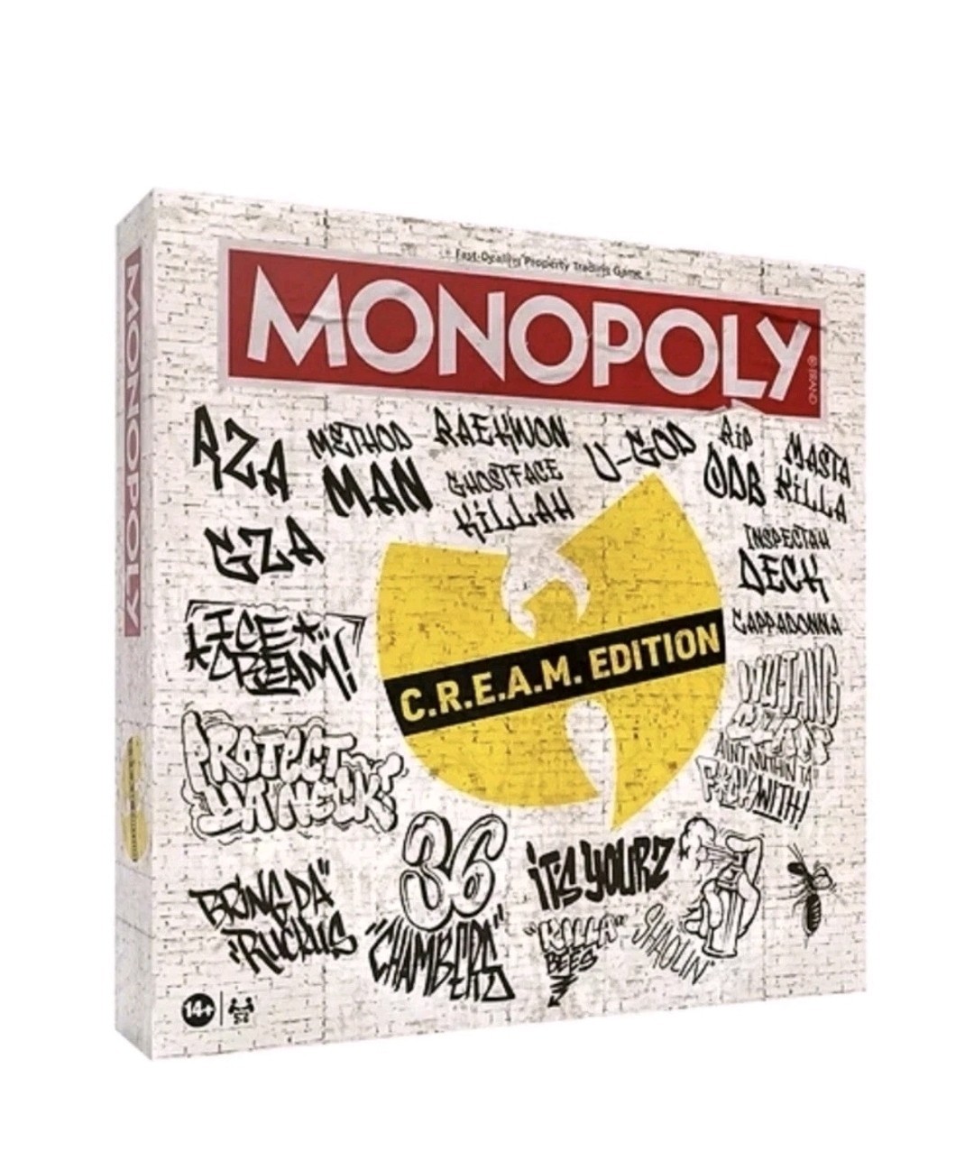 Wu Tang Clan MONOPOLY Board Game Cream (C.R.E.A.M. Edition) New Sealed