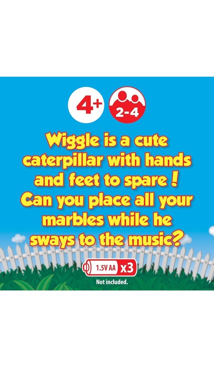 Giggle Wiggle: The Musical Caterpillar Marble Game for Kids Aged 4+, 2-4 Players