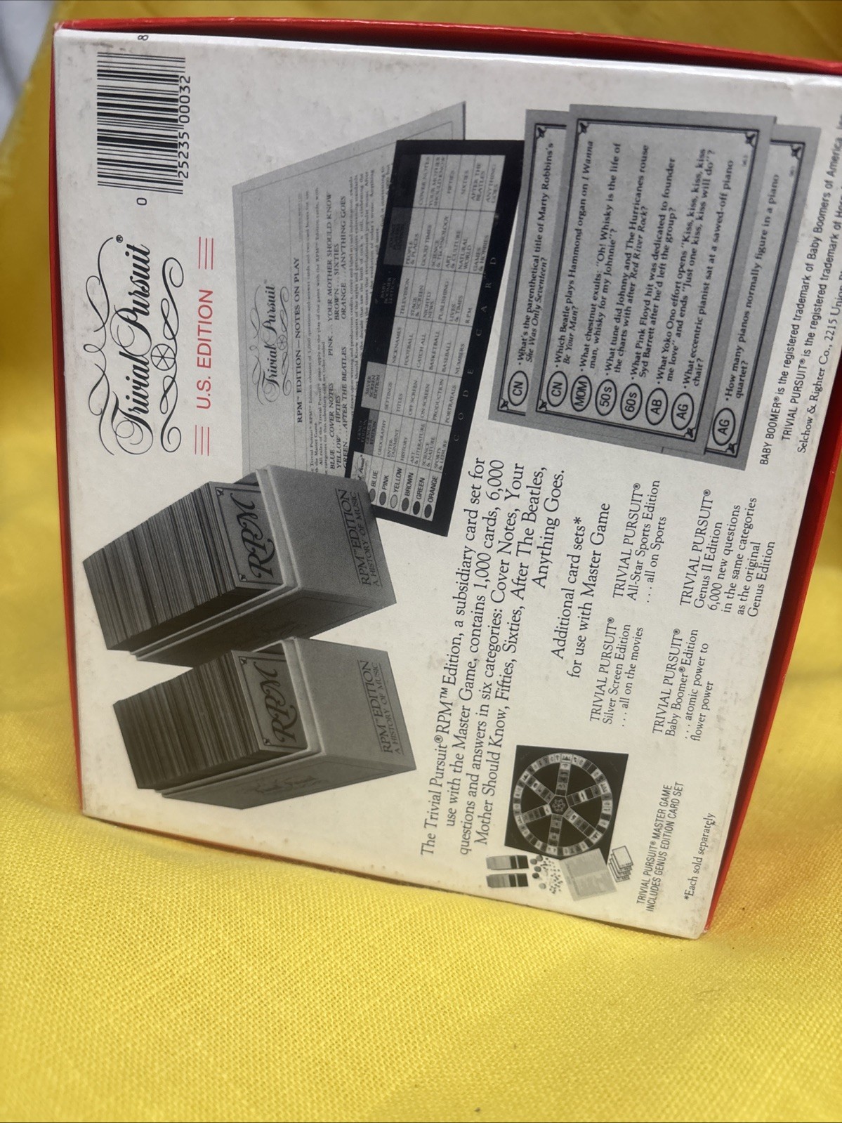 3 Games- Trivial Pursuit RPM Edition, Trivial Puzzle, & Truth & Triumph
