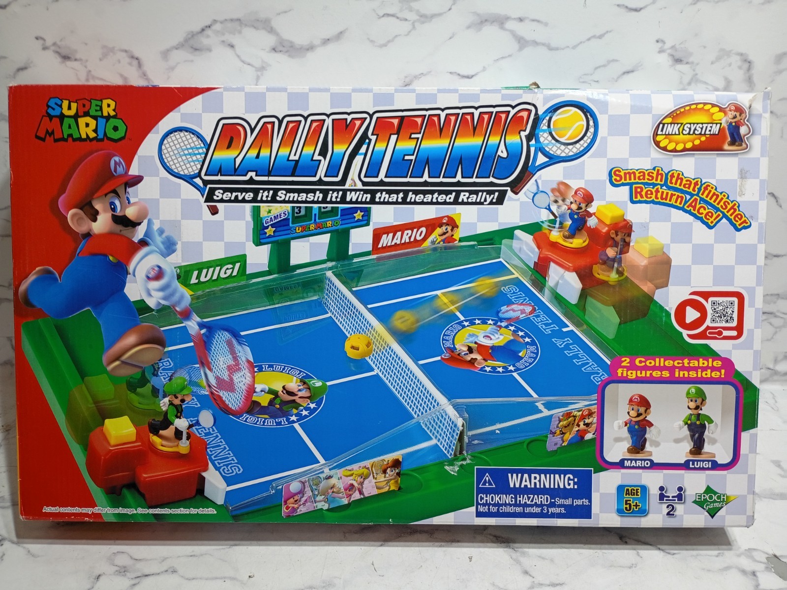 EPOCH Super Mario Rally Tennis board game NEW