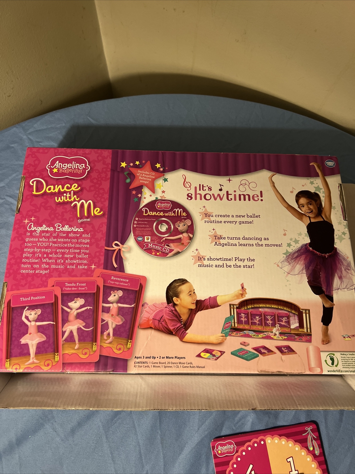 Angelina Ballerina Dance With Me Game Ages 3+ Bonus CD Included Wonder Forge