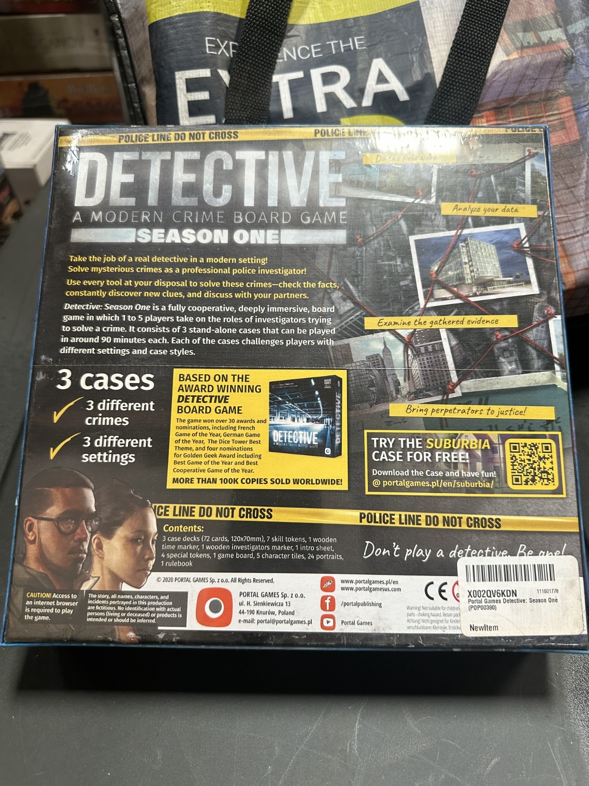 Detective A Modern Crime Board Game Season One NEW SEALED FREE SHIPPING
