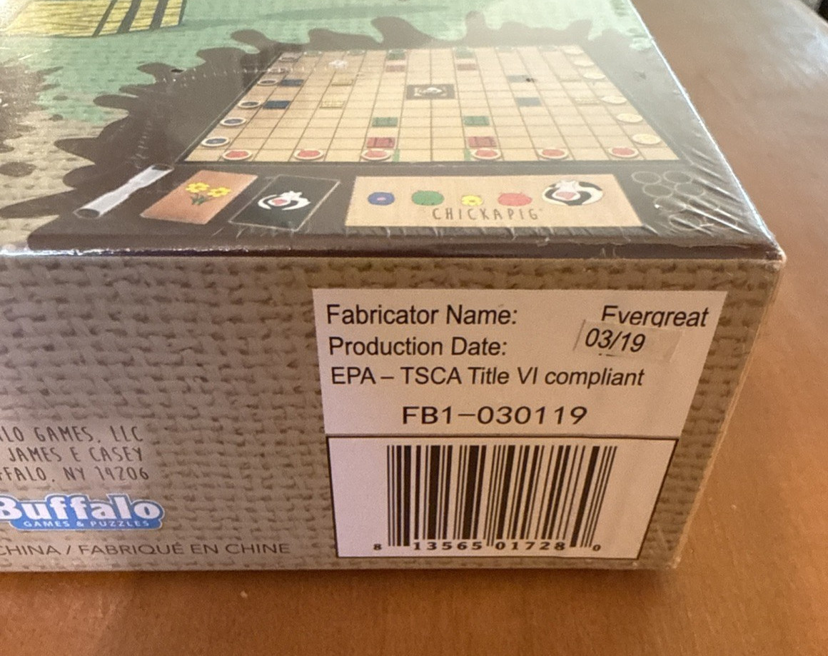 Buffalo Games Chickapig A Farm To Table Game Ages 8+ Family Board Game Sealed