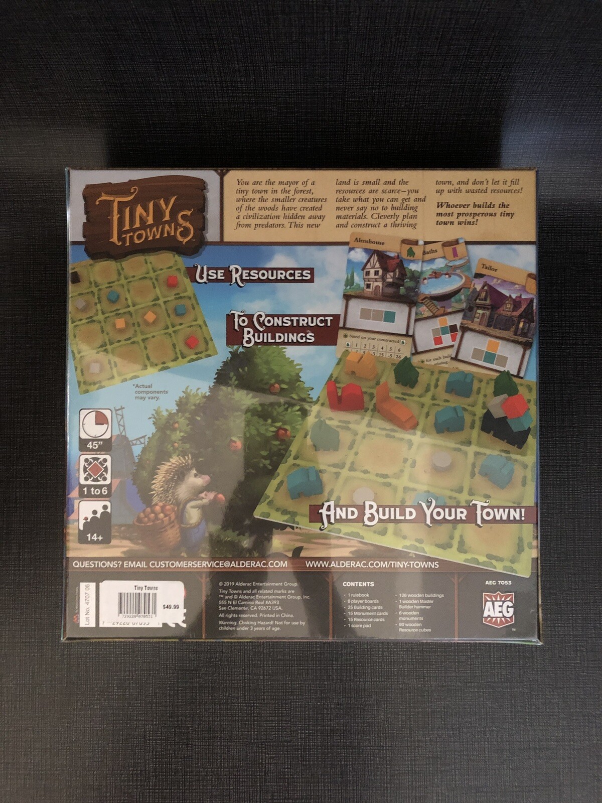 Tiny Towns – A Strategic Resource Town-Building Board Game – 1-6 Players By AEG