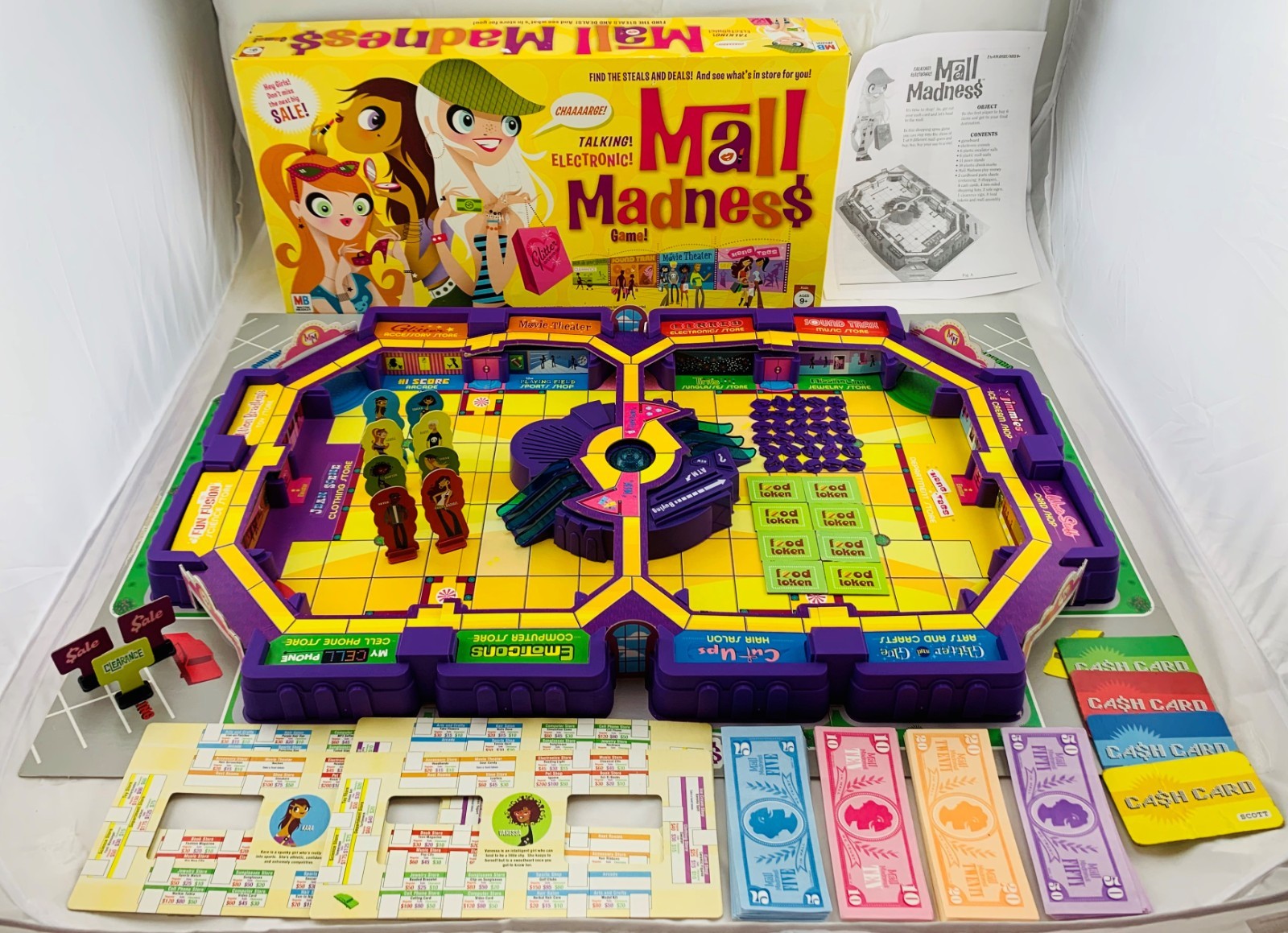 2005 Mall Madness Game Milton Bradley Complete Working Great Condition FREE SHIP