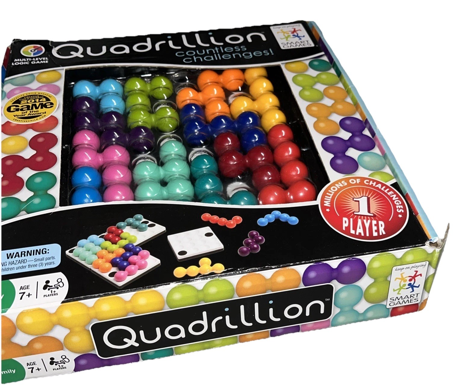 Quadrillion by Smart Games – Magnetic Marble Puzzle Game COMPLETE Solitaire A2