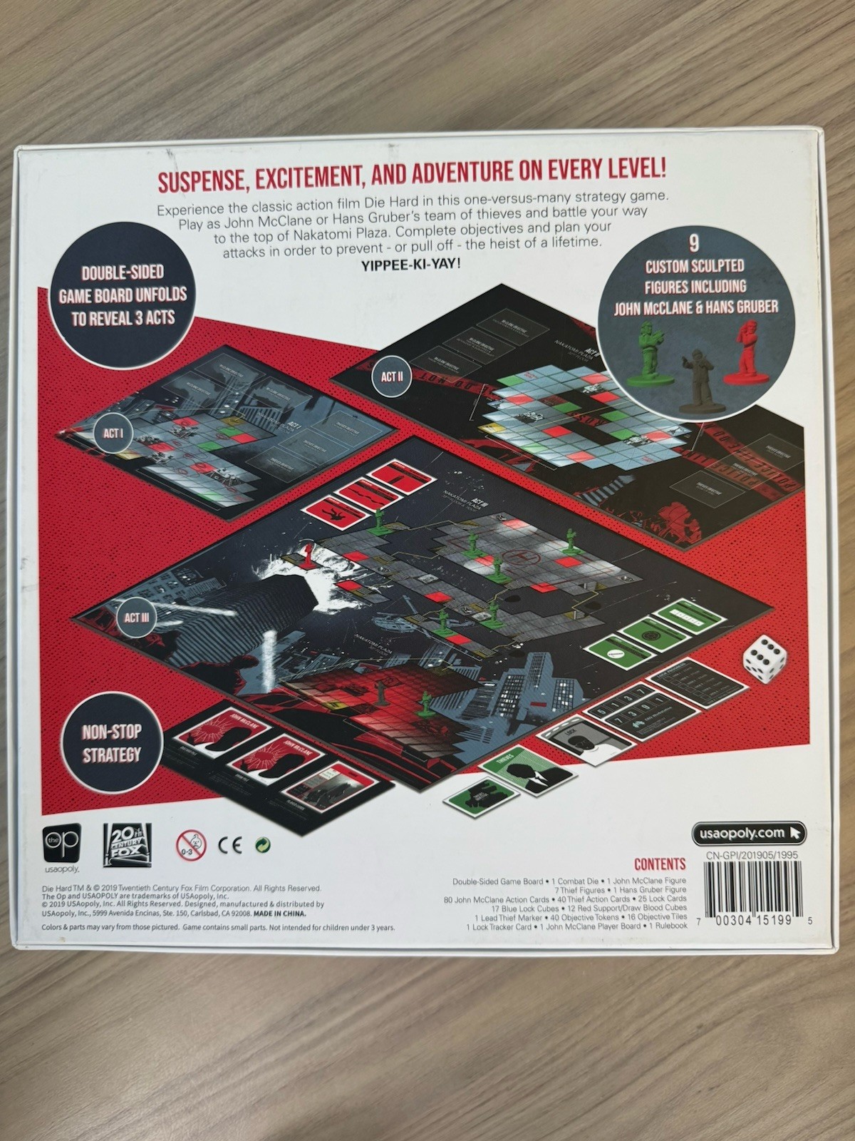 Die Hard The Nakatomi Heist Board Game Brand New, opened