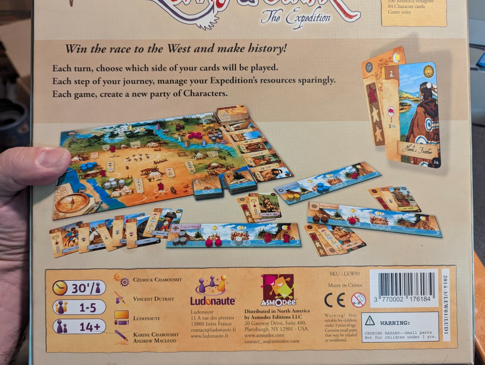 LEWIS & CLARK The Expedition Board Game 100% COMPLETE 2014 AWARD WINNER