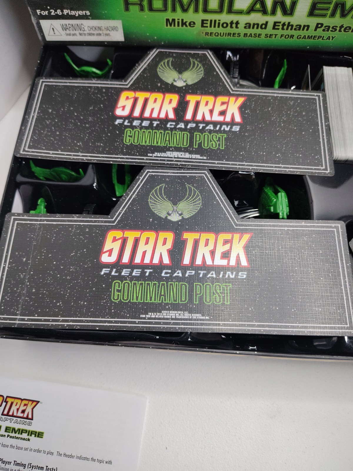 INCOMPLETE WizKids Board Game Star Trek Fleet Captains Romulan Empire Expansion
