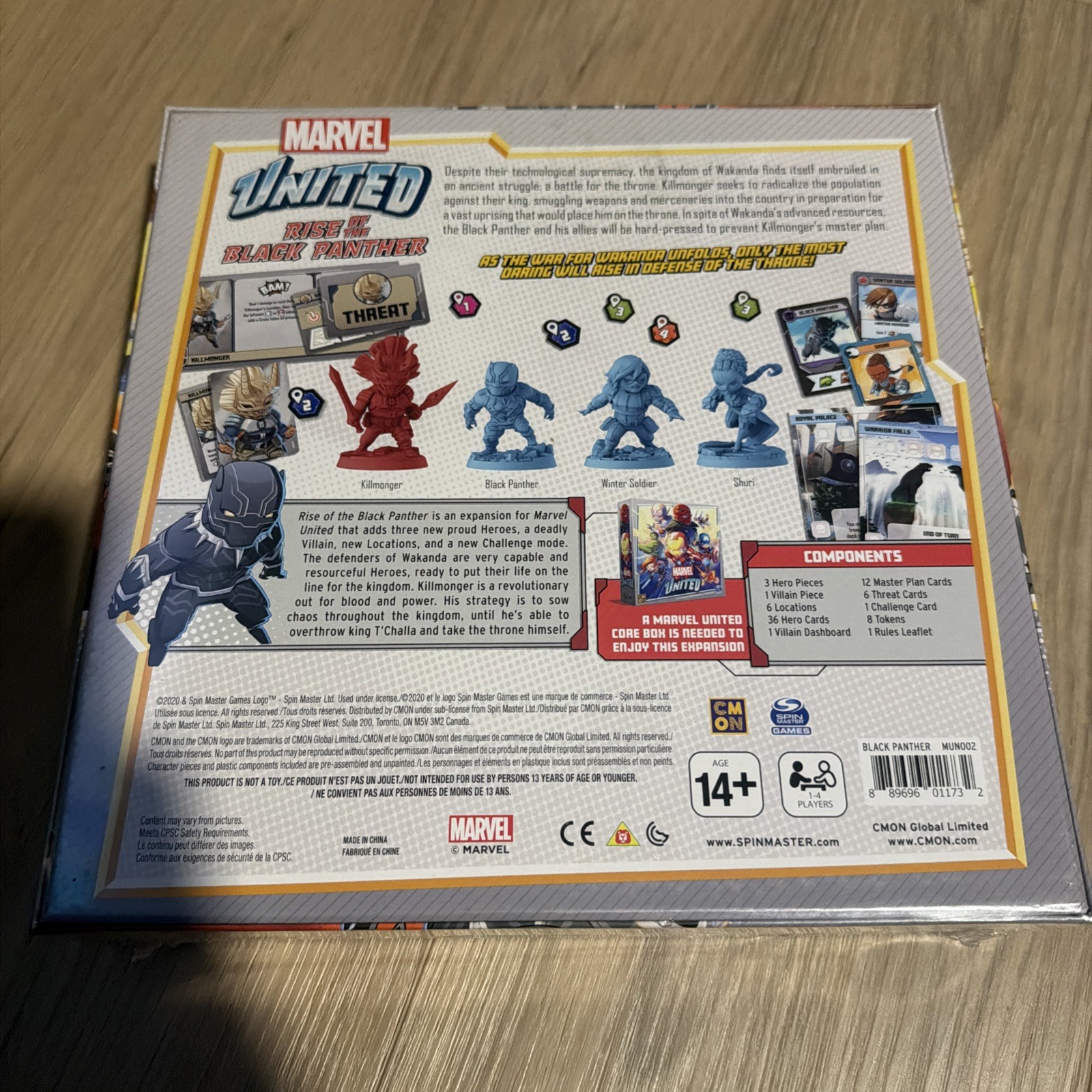 New Marvel United Lot of 6 Kickstarter Expansions CMON SPIN MASTER