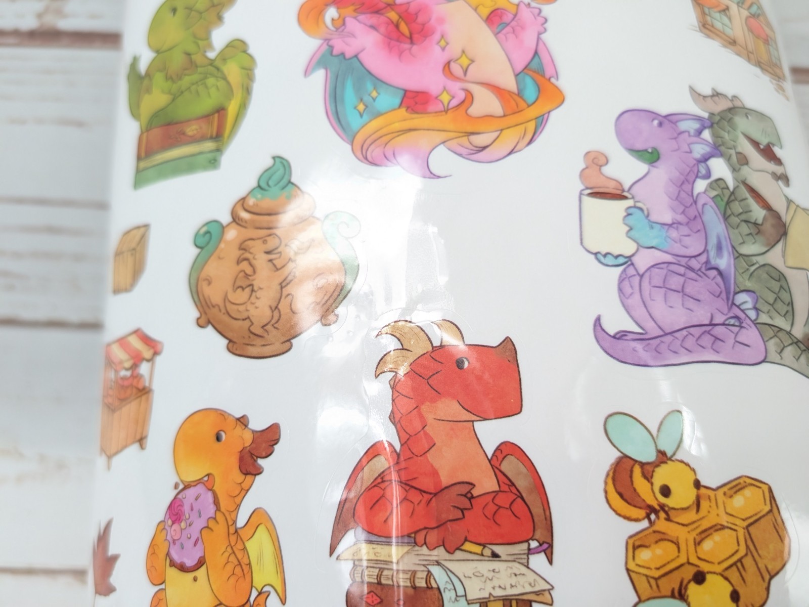 Flamecraft Board Game Sticker Sheets & Bookmarks New Kickstarter Promos Dragons