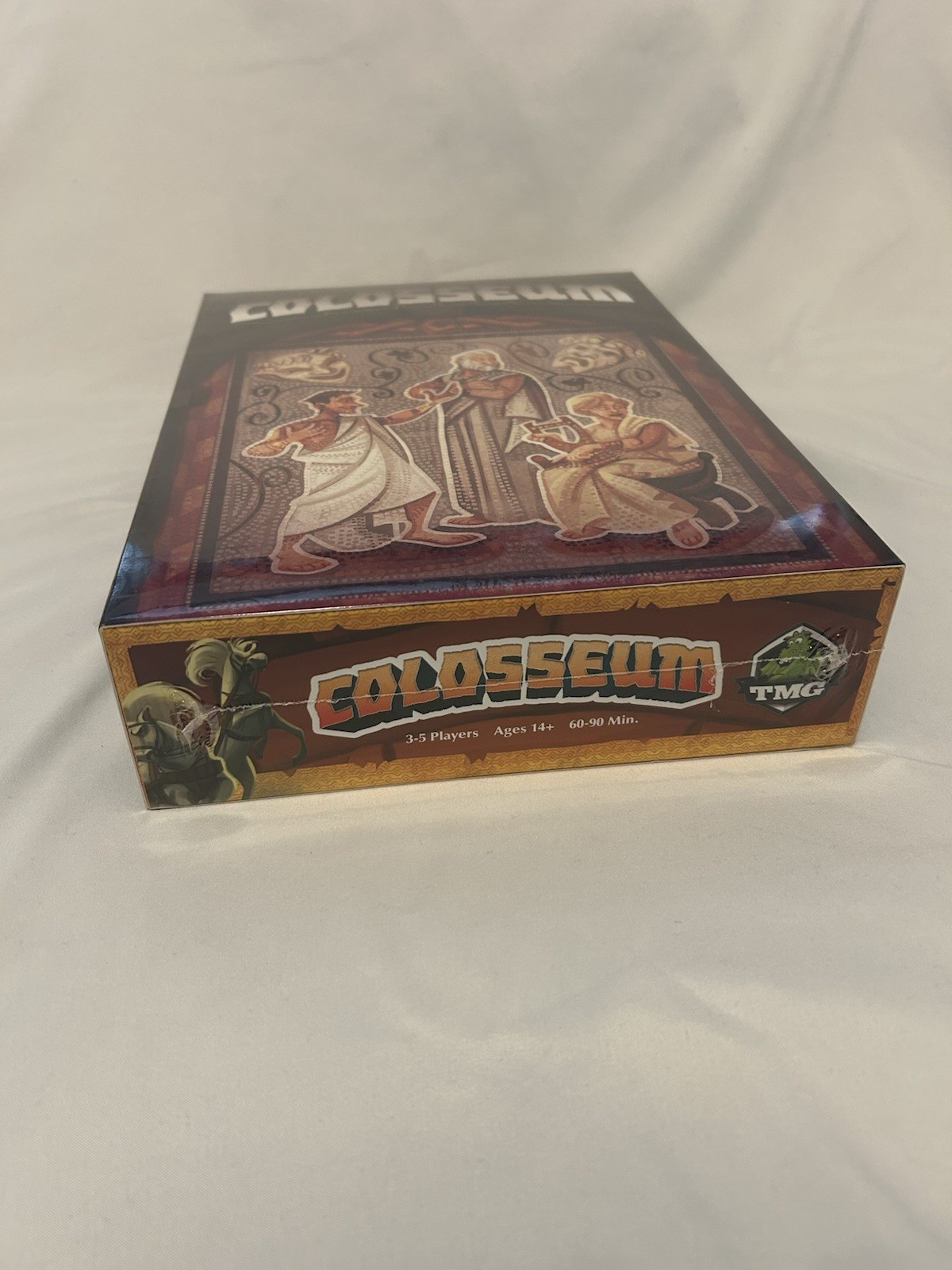 TMG Colosseum Board Game (Kickstarter Ed) Box NIS Exclusive Sleeve Metal Coins
