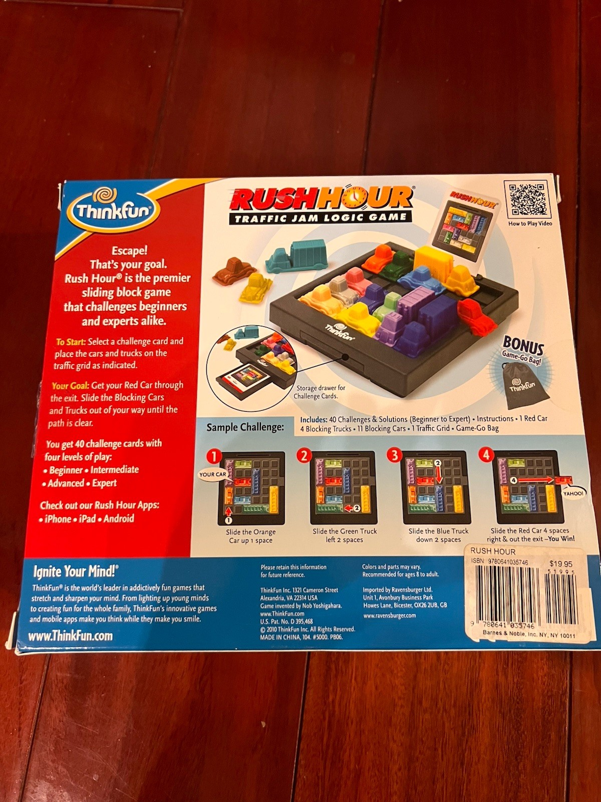 Thinkfun Rush Hour Traffic Jam Logic Game – Engaging STEM Toy for Kids Age 8 and