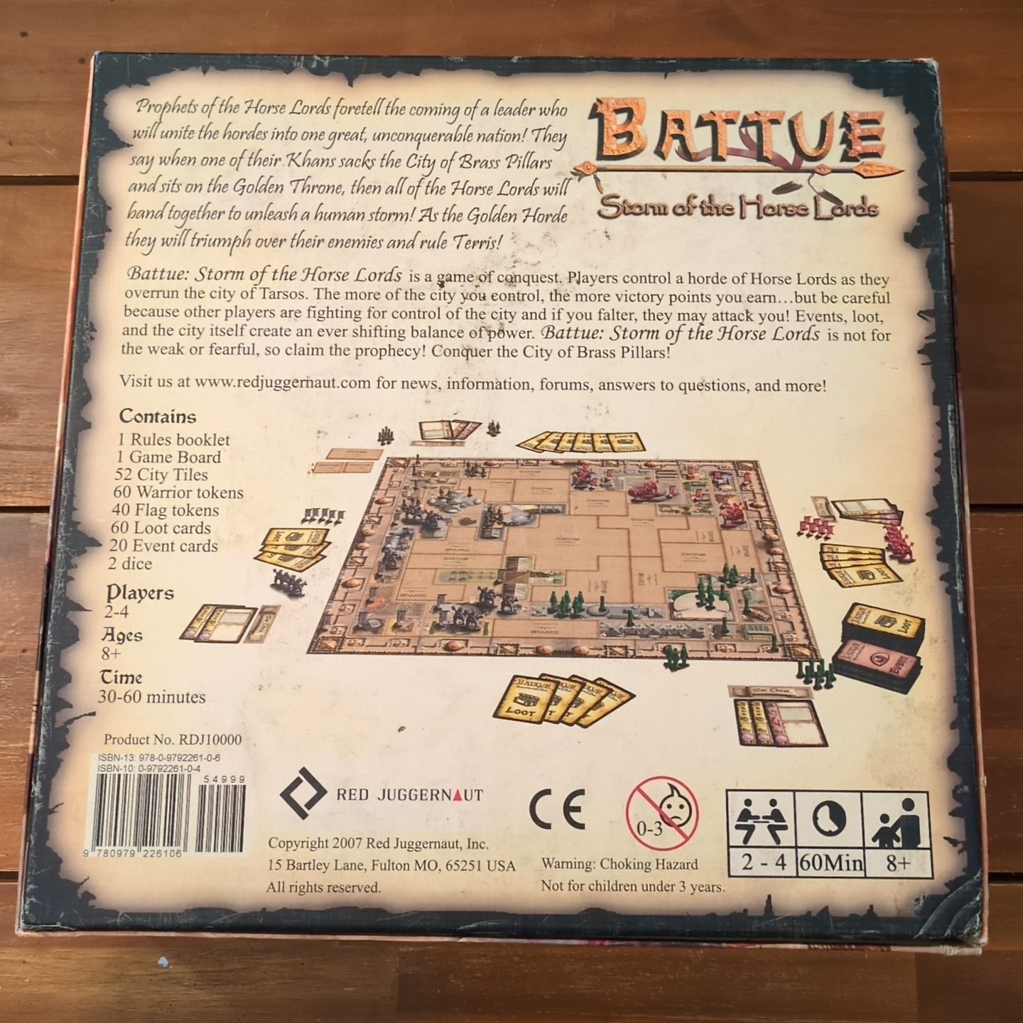 Battue Storm Of The Horse Lords Red Juggernaut Board Game