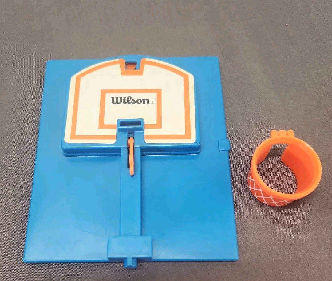 Vintage 1992 Milton Bradley Hot Shots Basketball Travel Game With Extra Pieces.