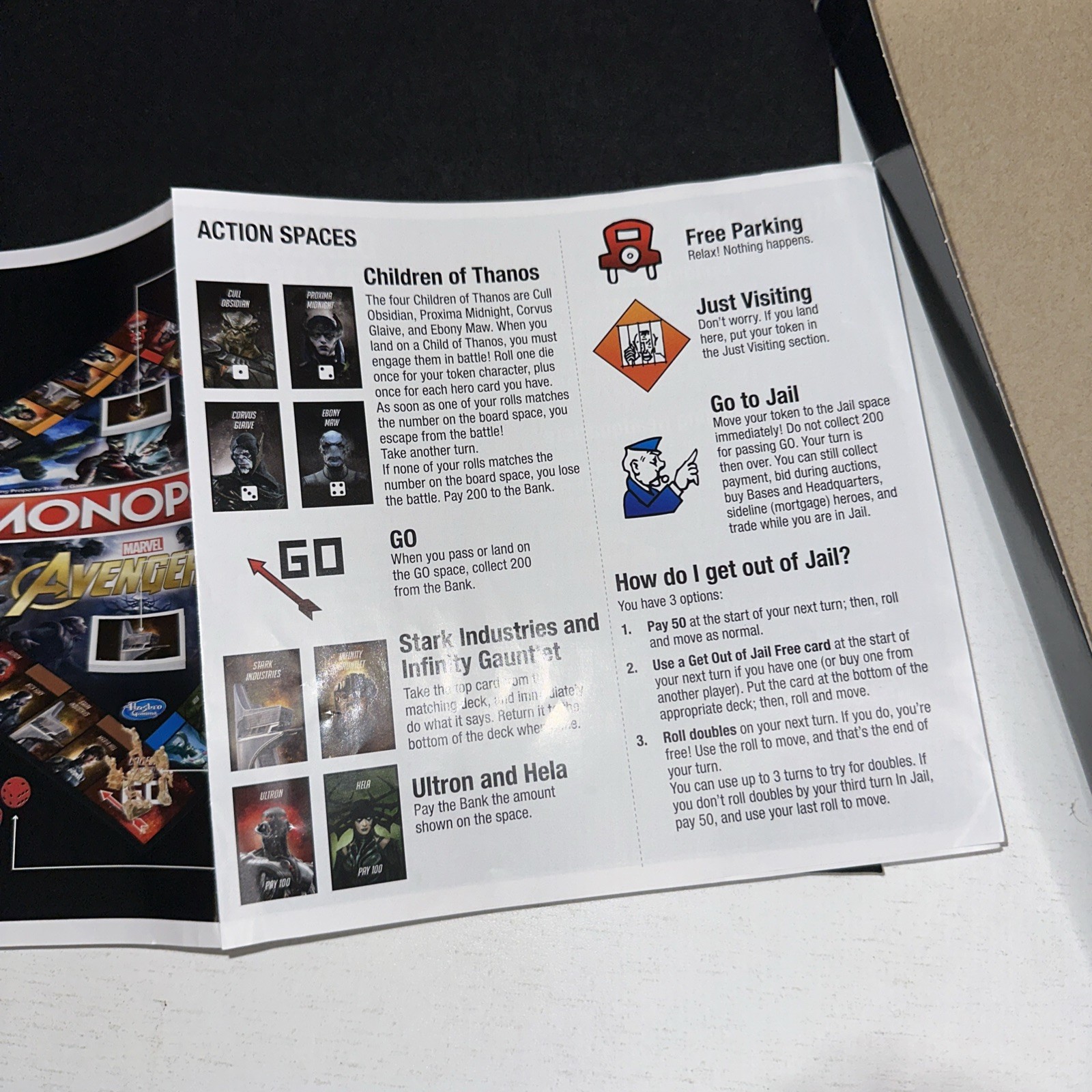 Monopoly Marvel Avengers Edition-Hasbro Gaming-New Open Box with Sealed contents