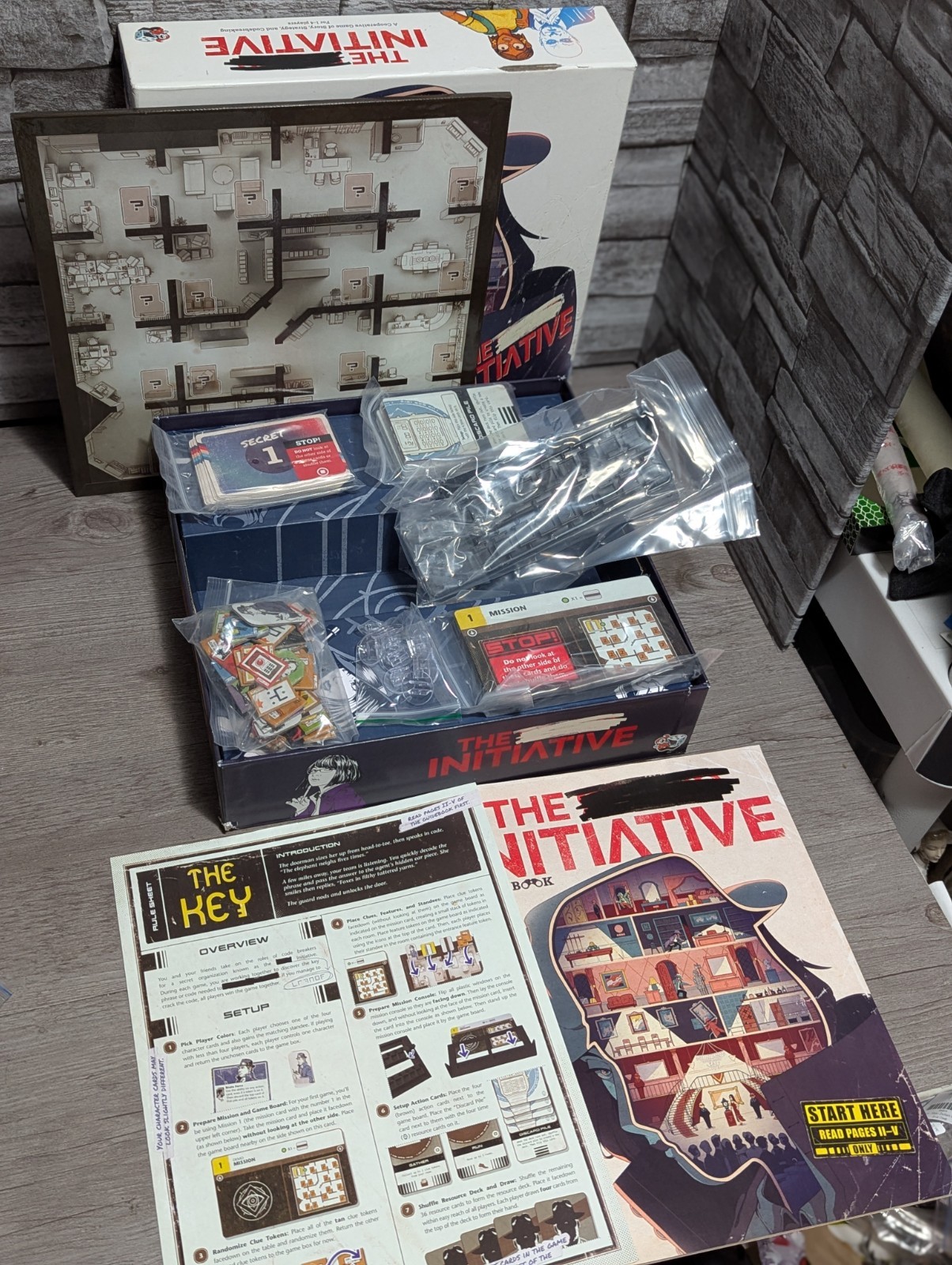 Unexpected Games The Initiative Cooperative Game Board 100% Complete