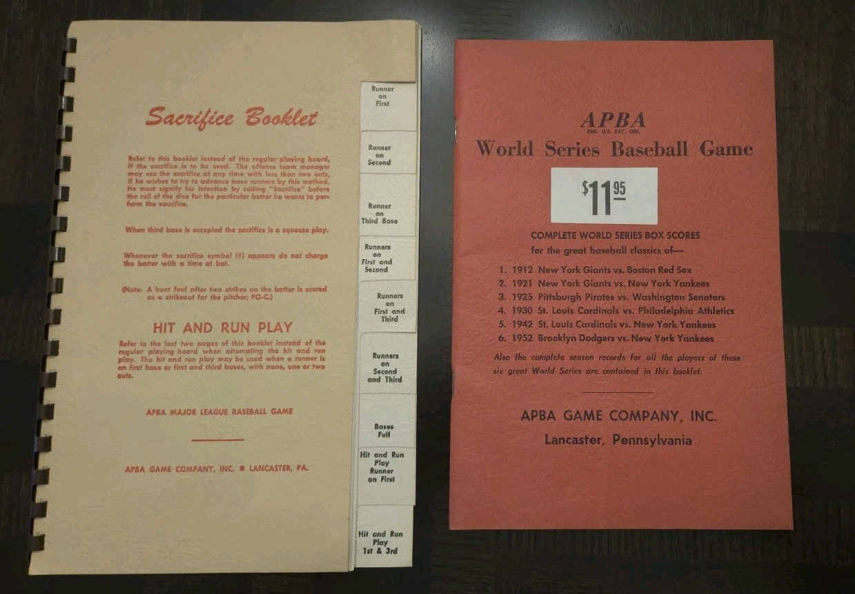 Vintage APBA World Series Baseball Game Complete 12 Teams + 1941 Flyer Ephemera