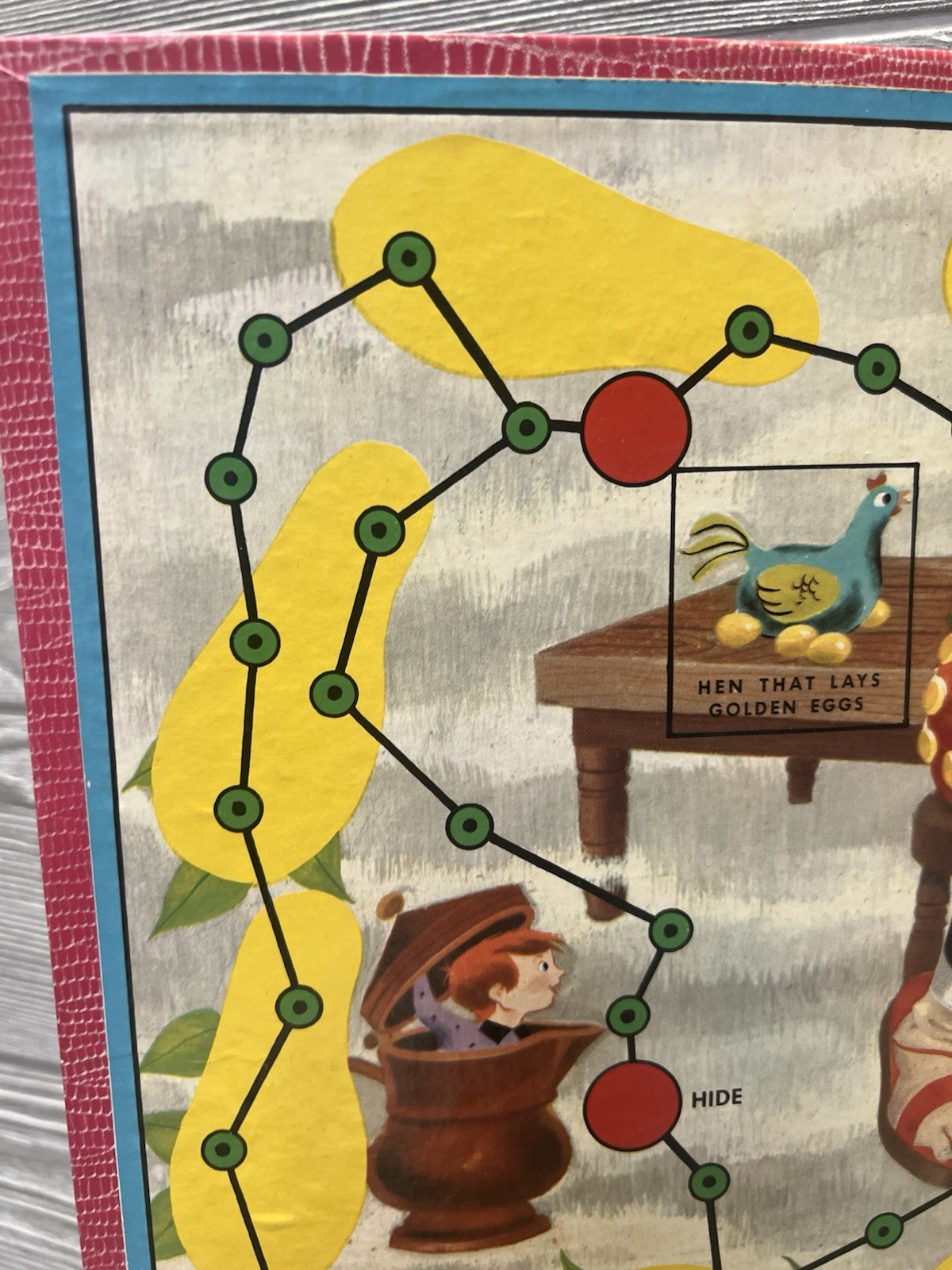 Vintage 1957 Jack & the Beanstalk Adventure Game BOARD ONLY Transogram