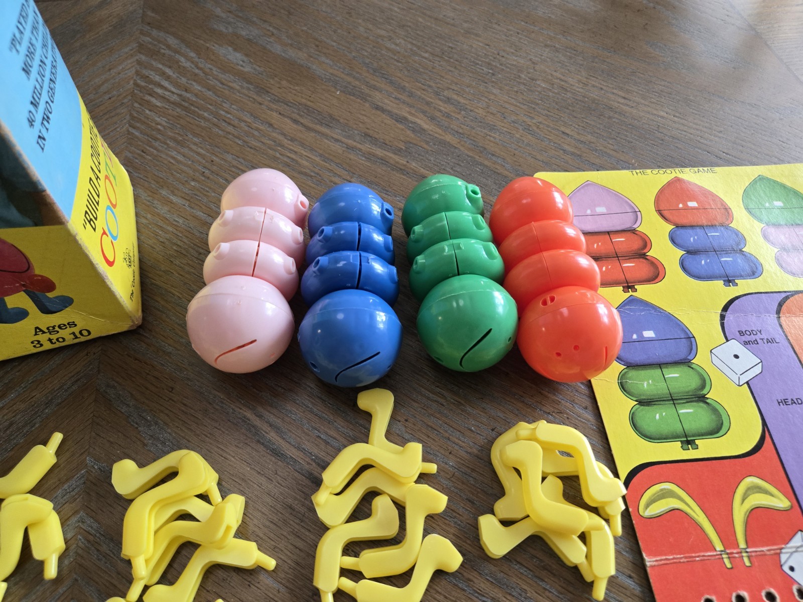 Vintage 1972 Schaper Cootie Game No. 200 B Original Box