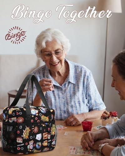 Bingo Bag for Bingo Accessories Bingo Bags with Pockets for Bingo Daubers Dab…