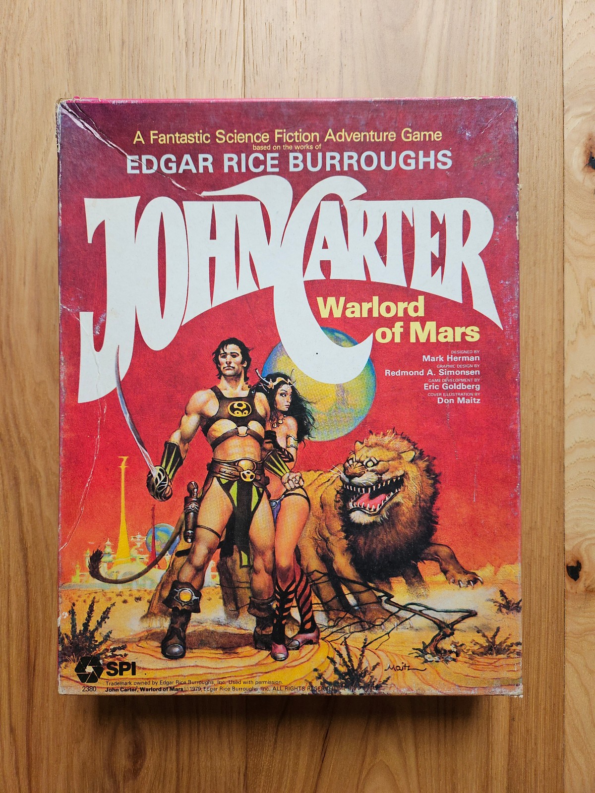 John Carter: Warlord of Mars Sci-Fi Board Game (1979, SPI) Punched 99% Complete