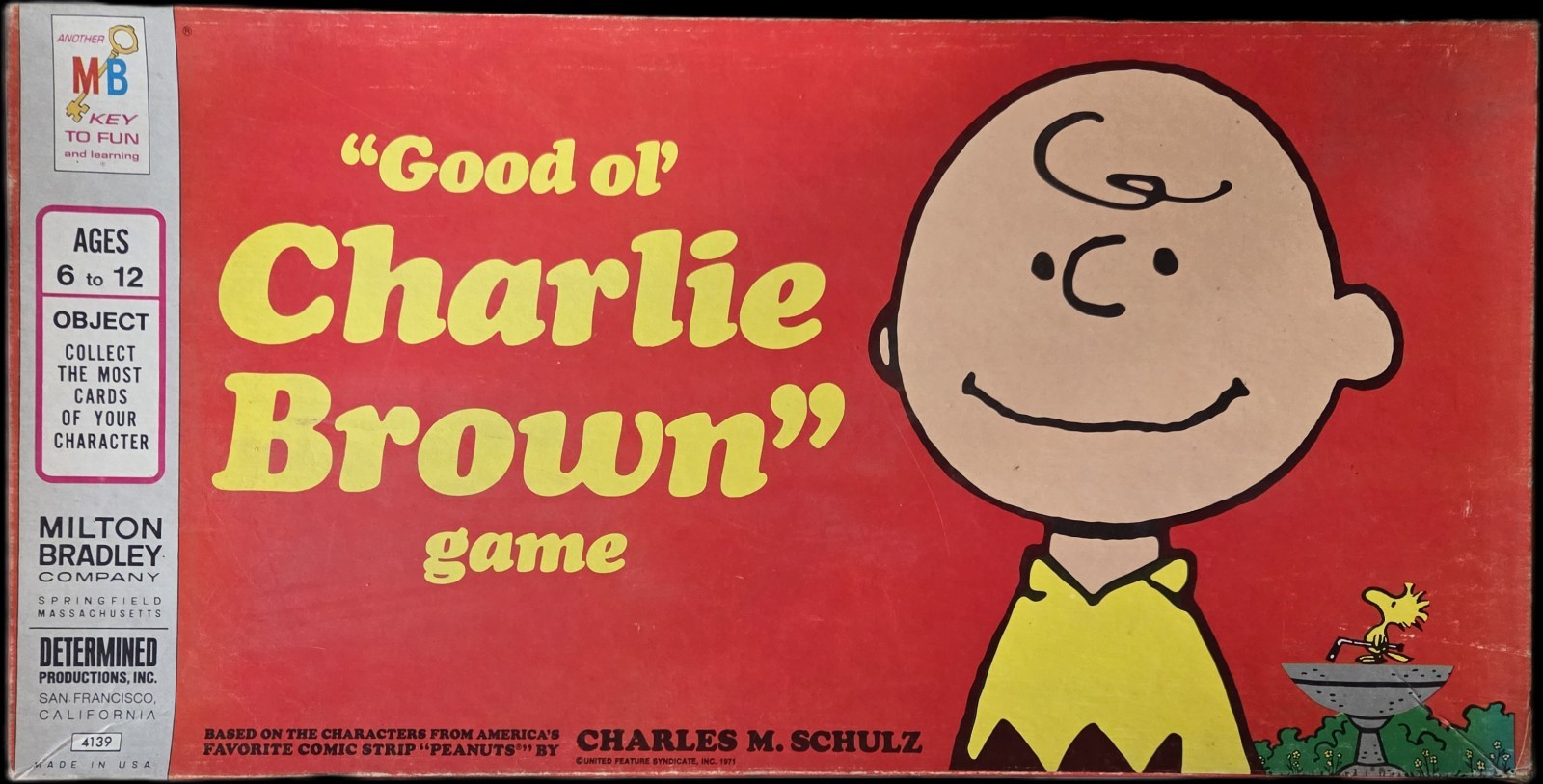 “GOOD OL CHARLIE BROWN” BOARD GAME Vintage MB 1971 100% COMPLETE PEANUTS SNOOPY