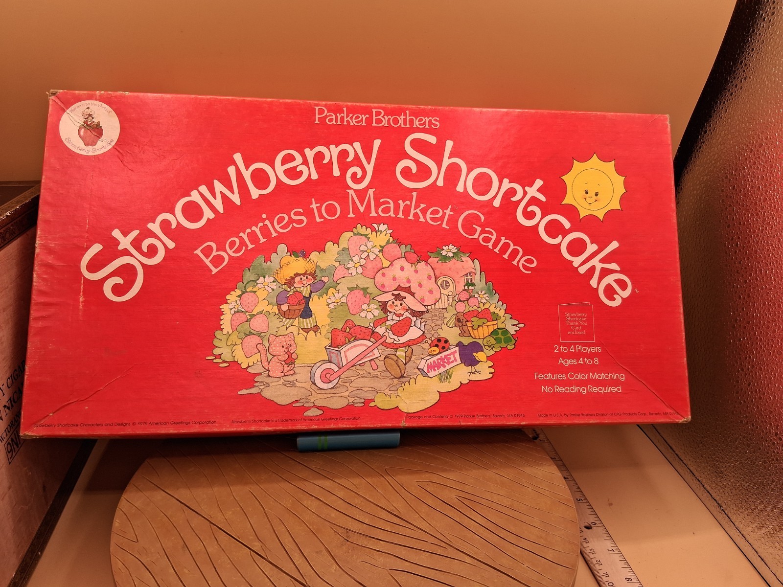 Strawberry Shortcake Berries to Market 1979 Board Game Not Complete