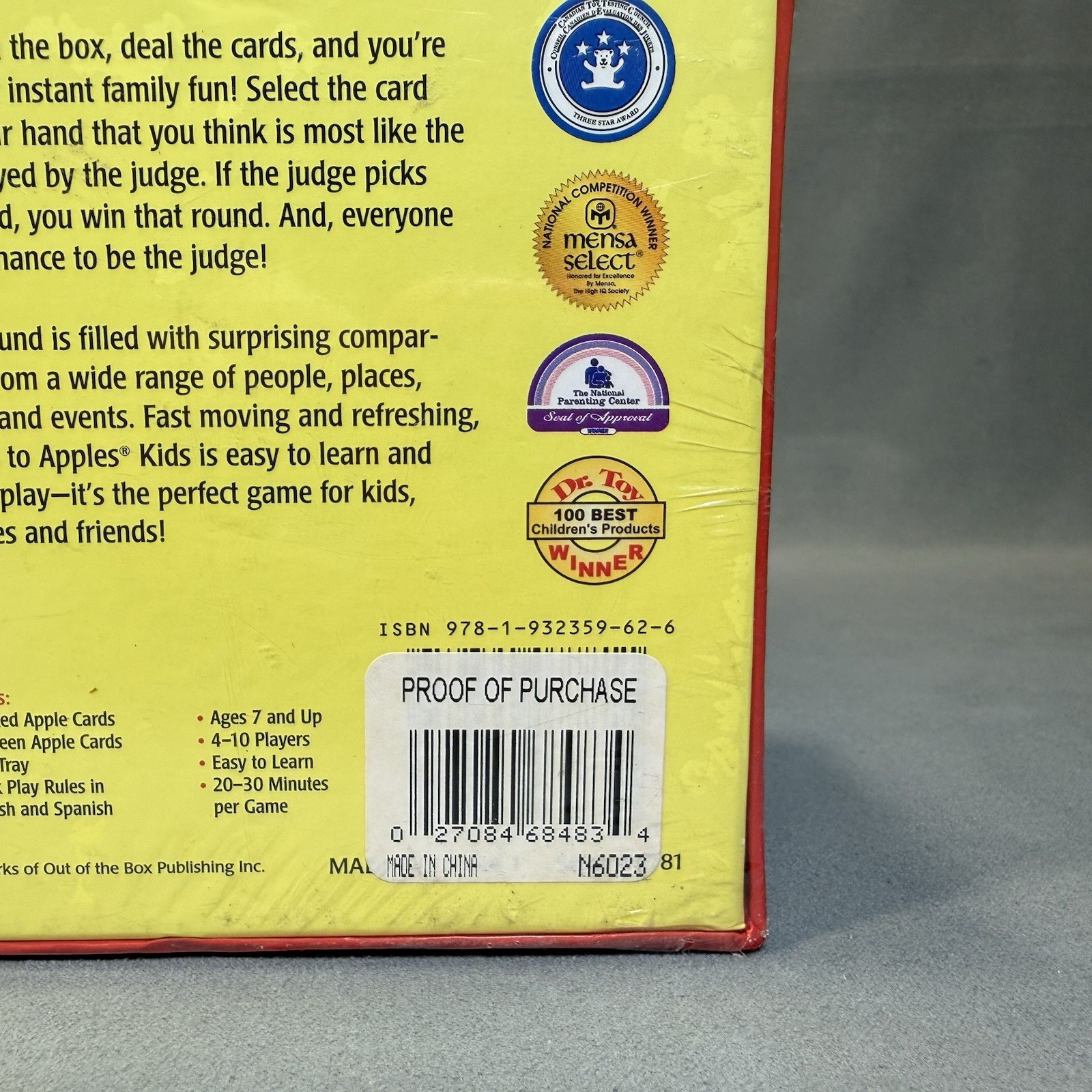 New Factory Sealed – Apple to Apples Niños 2007 Edición Español – Scarce Version